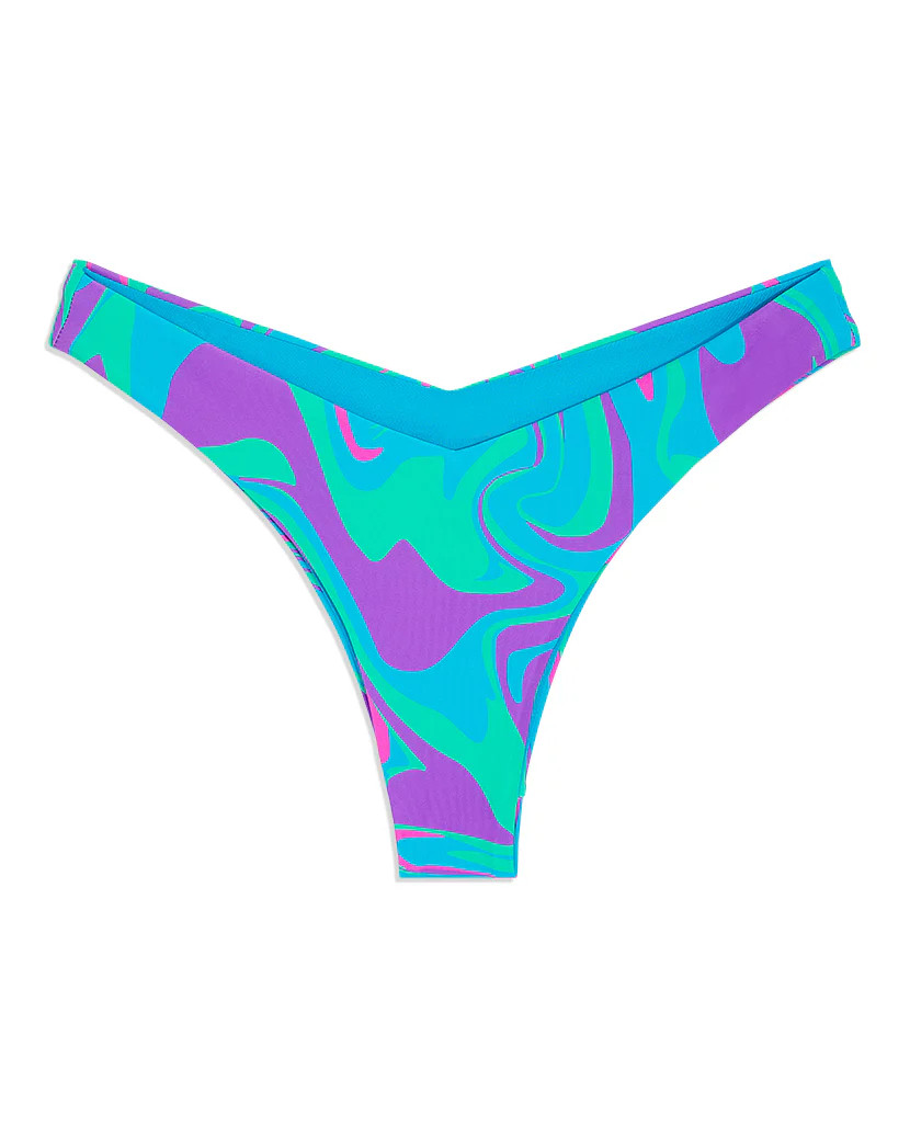 Delilah Paradise Marble Bikini Bottom - XS Ocean Blue | We Wore What