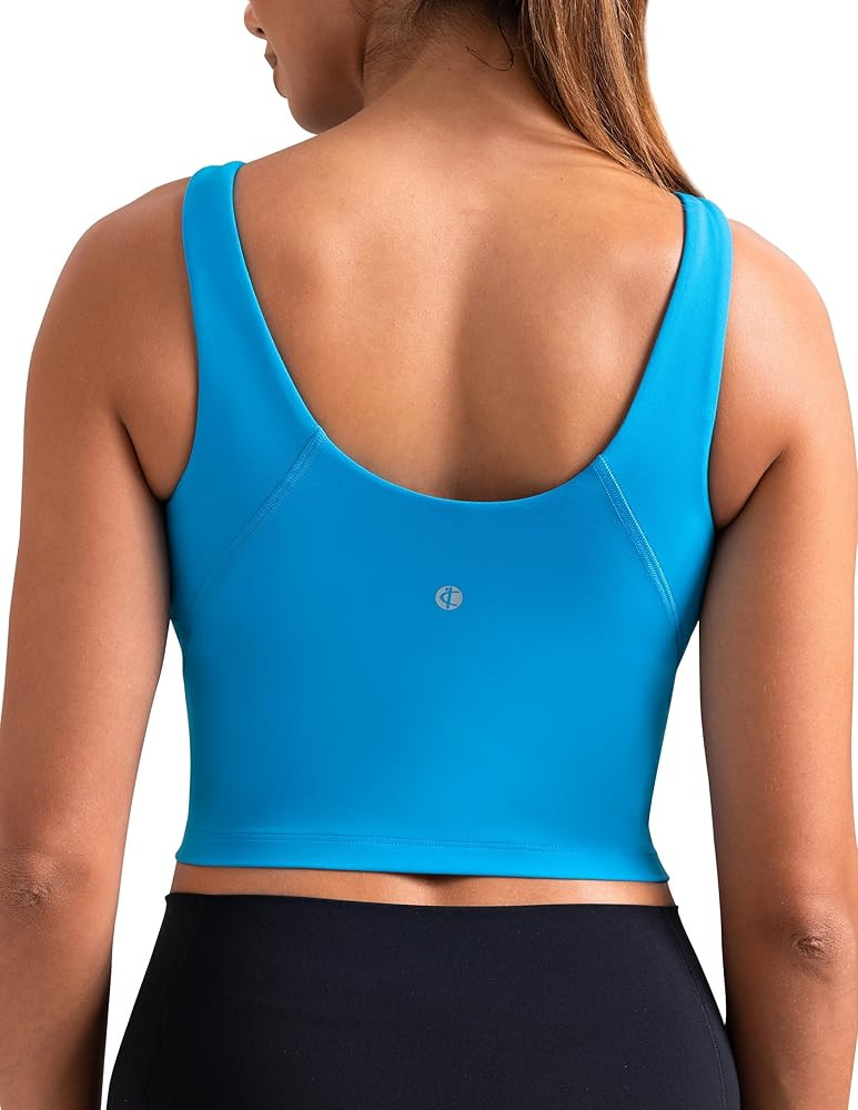 Colorfulkoala Dreamlux Womens Padded Sports Bra High Neck U-Back Yoga Running Workout Athletic Ta... | Amazon (US)