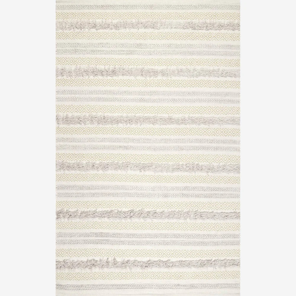 Multicolor Woven Striped Area Rug | Dormify