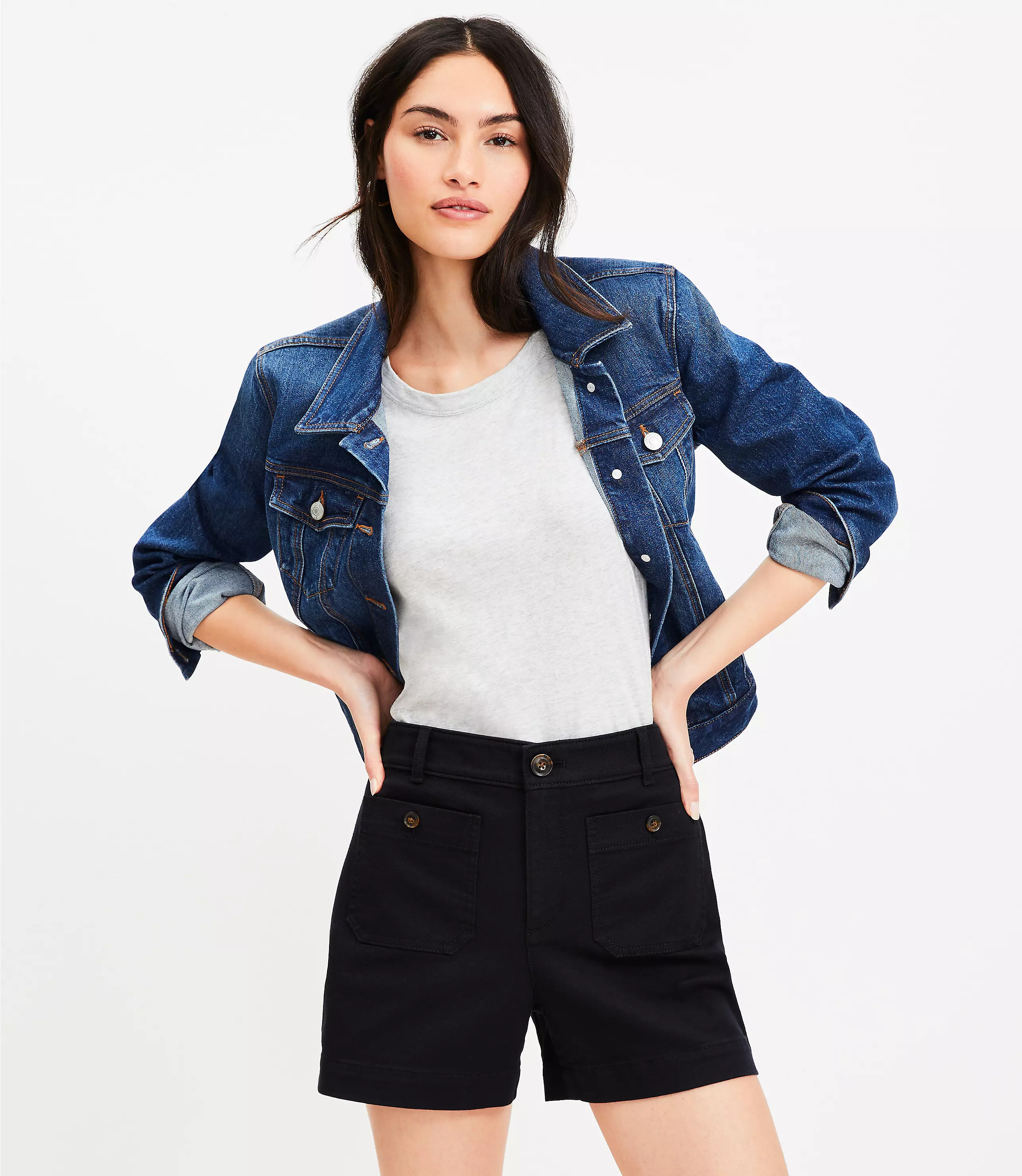 Palmer Shorts in Twill | LOFT