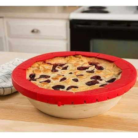 Talisman Designs Baking Pie Crust Shield Protector Cover for Edges of Pie - 8-inch to 11.5-inch Adjustable Silicone Baking Accessory for Making the Perfect Pie | Walmart (US)