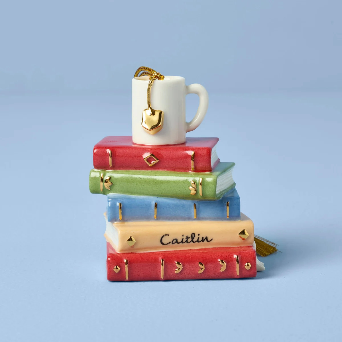 Personalized Bookworm Ornament | Lenox
