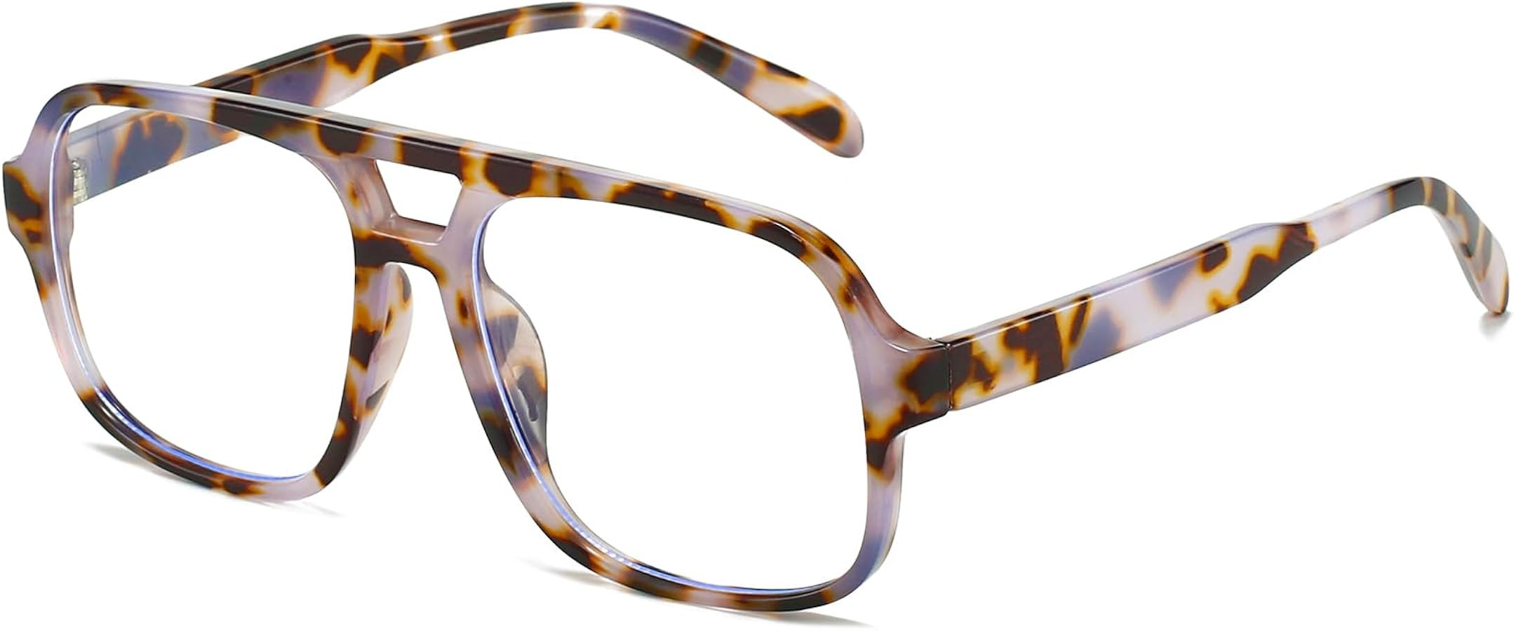 Oversized Square Aviator Glasses for Women Men Big Frame Retro Blue Light Blocking Glasses Vintag... | Amazon (US)