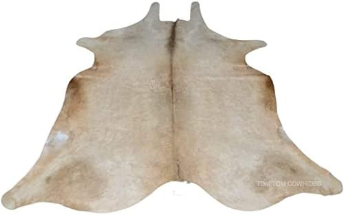 Tomtom Cowhides Butter Cream Cowhide Rug 6x6 (NOT WHITE) | Amazon (US)