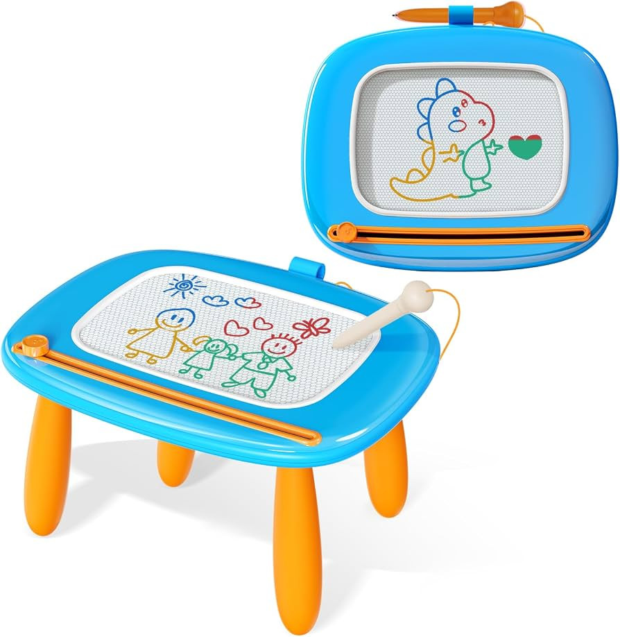 Kikidex Magnetic Drawing Board, Toddler Girl Toys for 1-3 Year Old, Doodle Board Pad Learning and... | Amazon (US)