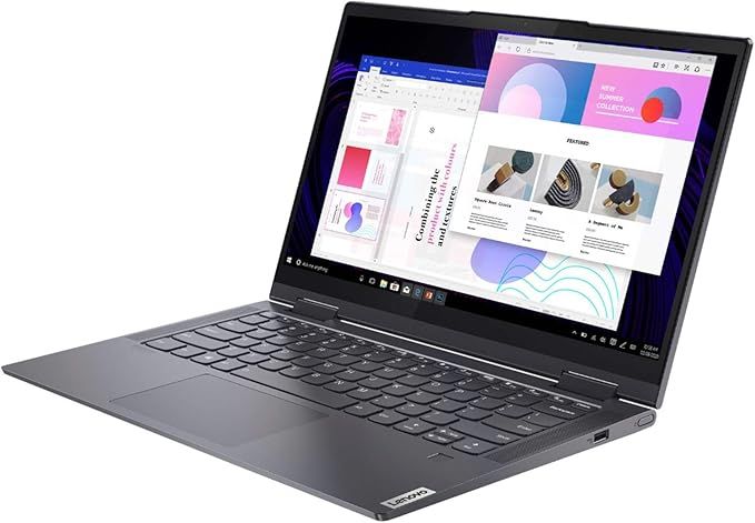 Lenovo Yoga 7i Laptop with 14" FHD 300 nits Touchscreen, 11th Gen Intel i7-1165G7, 512GB SSD, 12G... | Amazon (US)