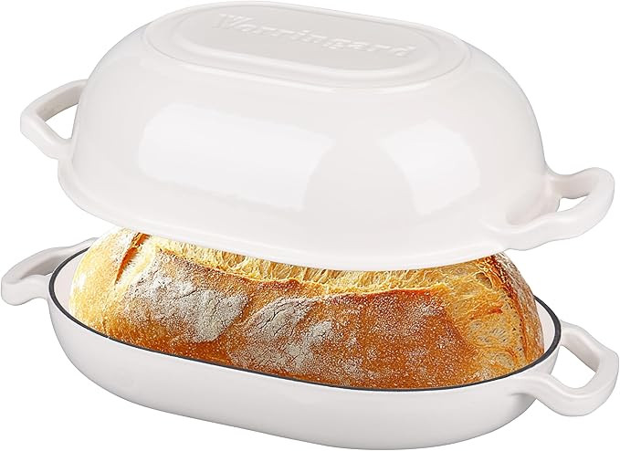 Enameled Cast Iron Sourdough Bread Oven, Dutch Oven, Loaf Cast Iron Bread Pan for Homemade Bread ... | Amazon (US)