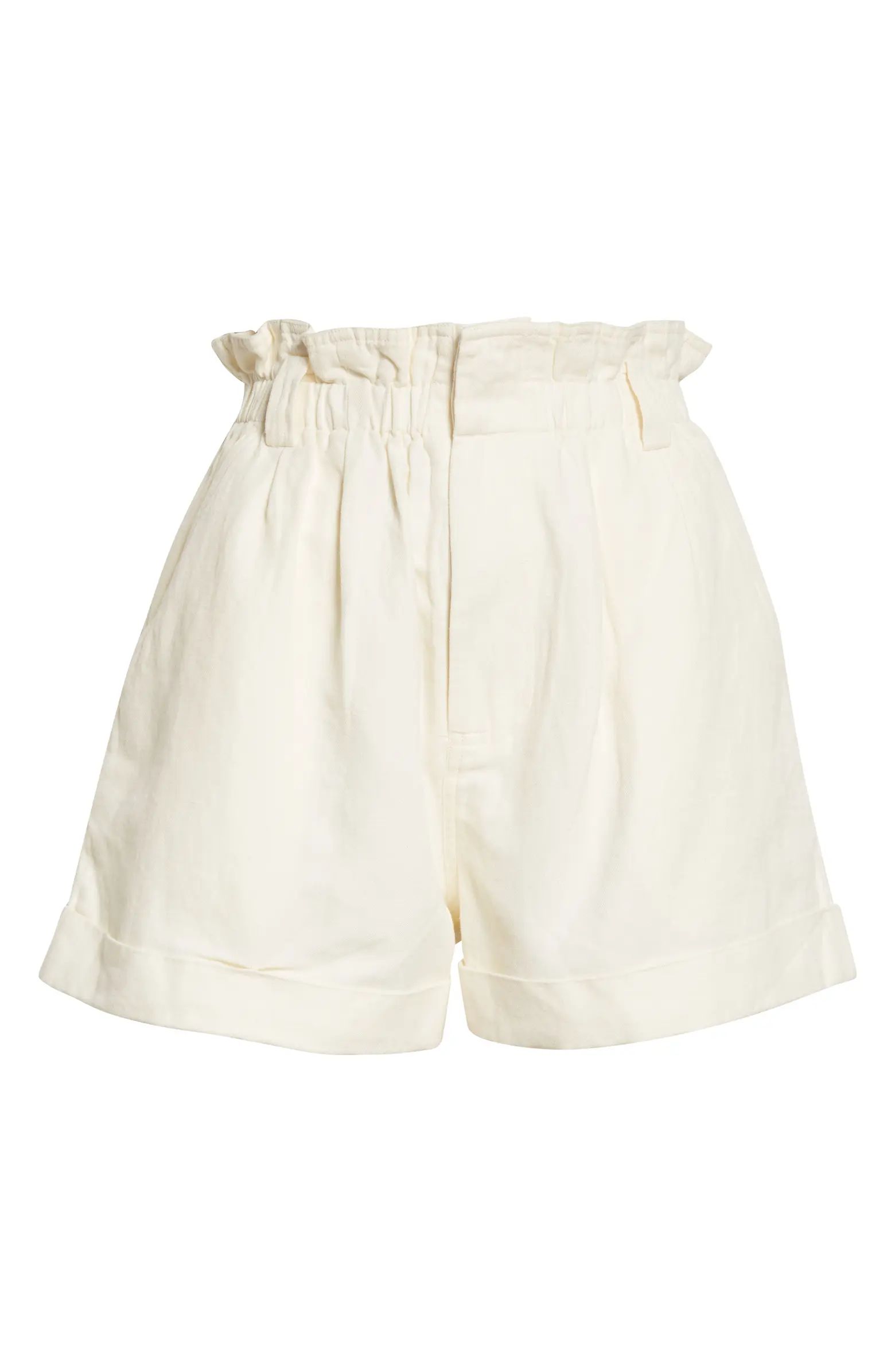Apiece Apart Son Vida Paperbag Waist Linen & Organic Cotton Shorts | Nordstrom | Nordstrom