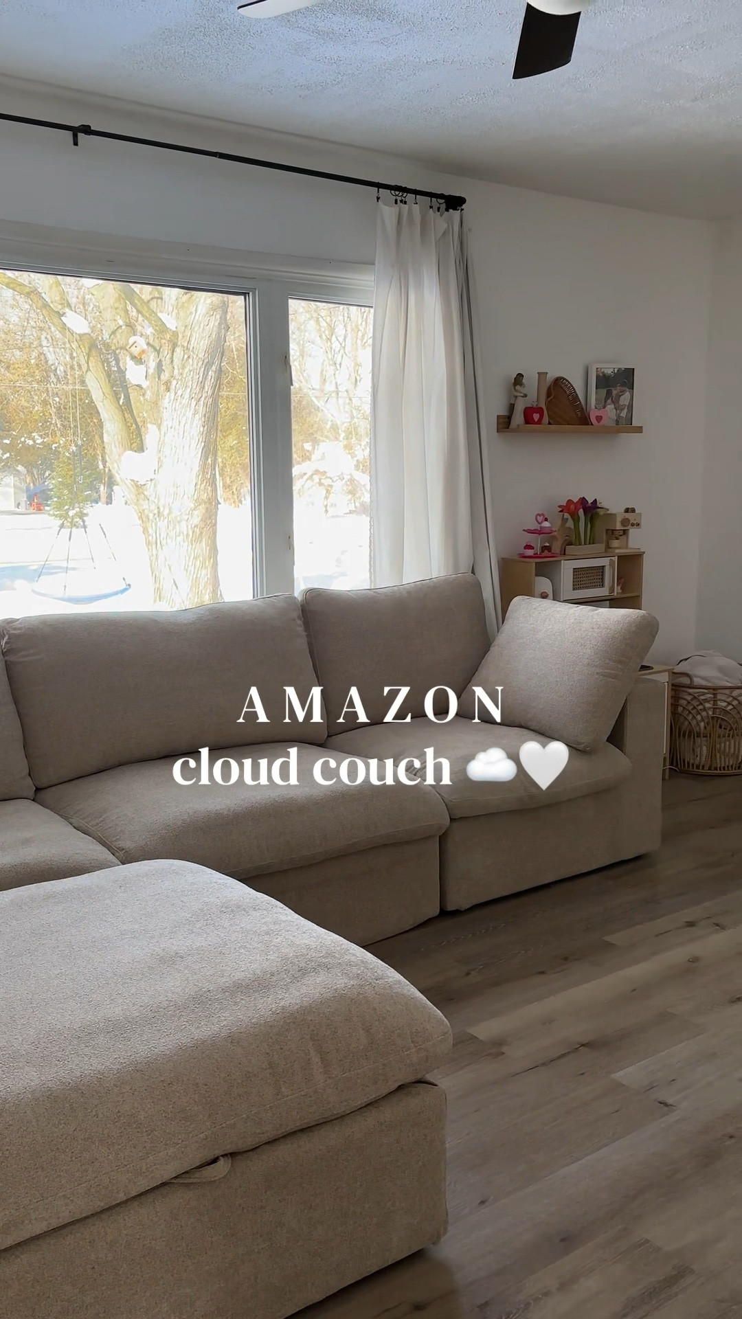 Amazon cloud couch #cloudcouch #amazonhomefinds #wjshome #cloudcouchreview 
#ltkhome