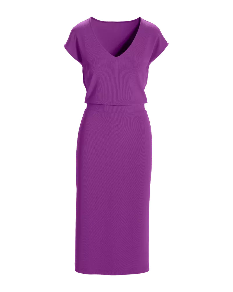 Beyond Travel Banded Midi Dress - Purple Magic | Boston Proper | Boston Proper