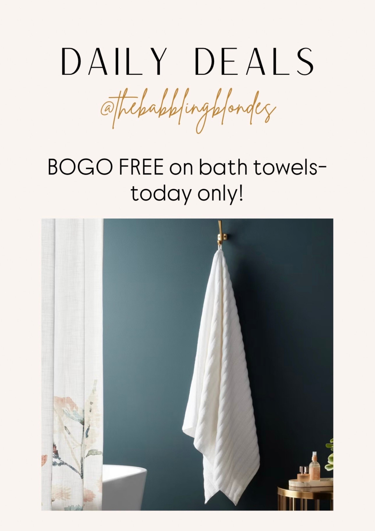 BOGO FREE on our fa bath towels! Everyone in our family uses these oversized bath towels! I love that they have a little hook on them too! 

#LTKFindsUnder50 #LTKFamily #LTKSaleAlert
