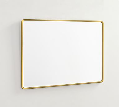 Vintage Rounded Rectangular Mirror with French Cleat Mount | Pottery Barn (US)