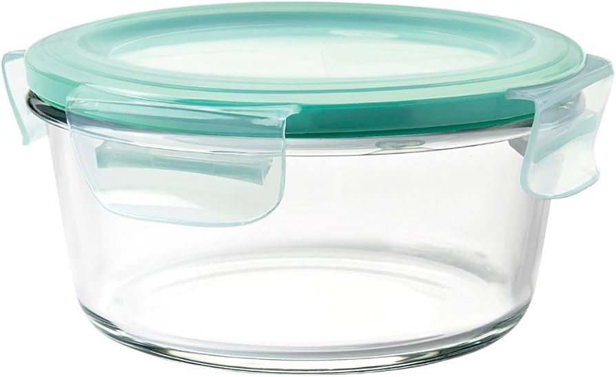 OXO Good Grips 4 Cup Smart Seal Leakproof Glass Round Airtight Food Storage Container | Amazon (US)