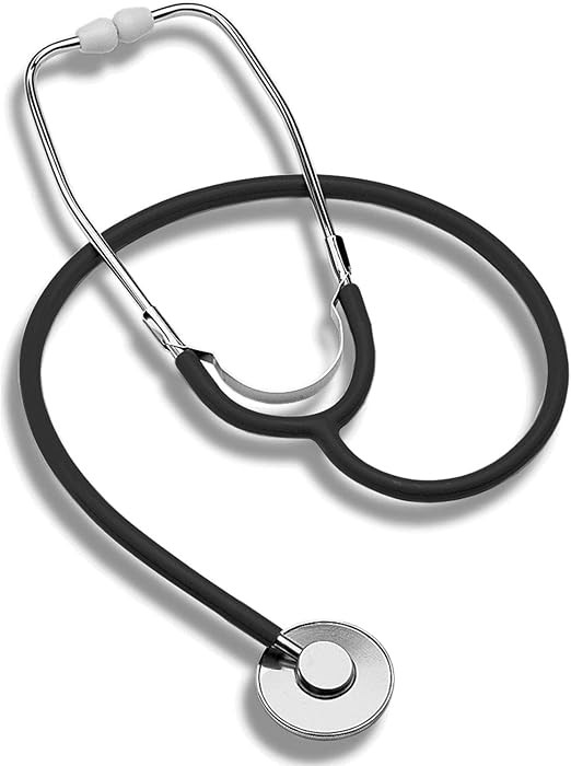 MABIS Spectrum Series Lightweight Nurse Stethoscope, Black, 30 Inch | Amazon (US)