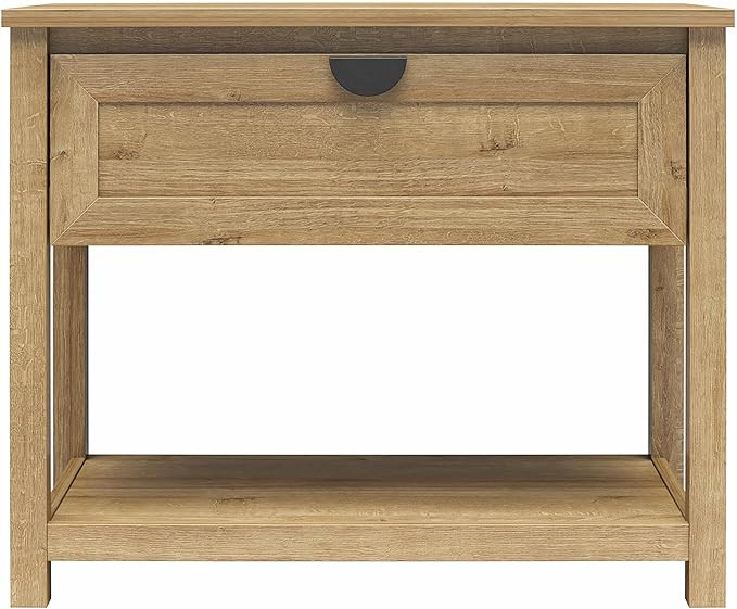 Mr. Kate Primrose Wide 1 Drawer Nightstand with Open Shelf, Natural | Amazon (US)