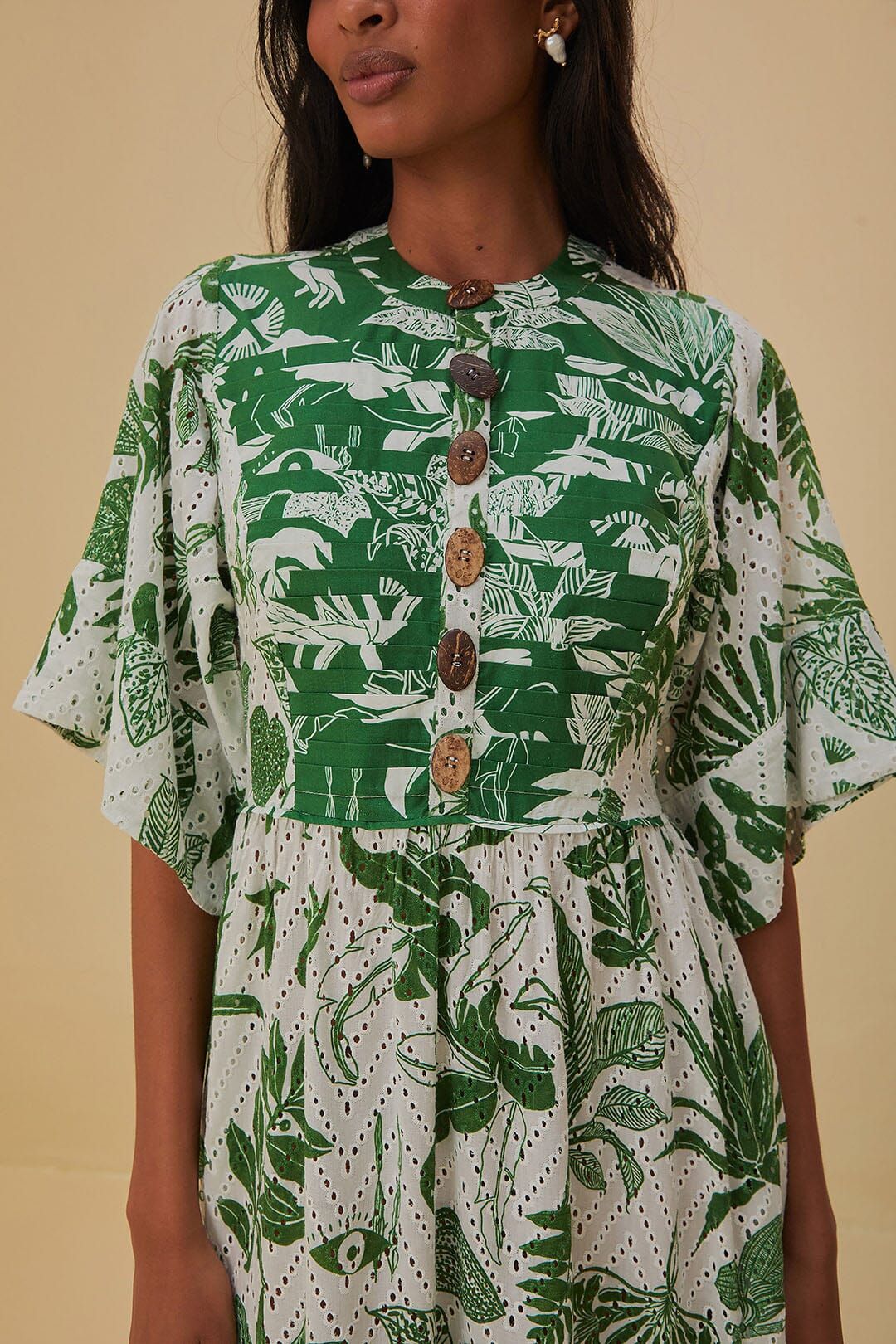 Forest Soul Short Sleeve Midi Dress | FarmRio