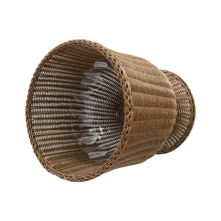 My Texas House 16 inch Brown Woven Resin Urn Planter | Walmart (US)