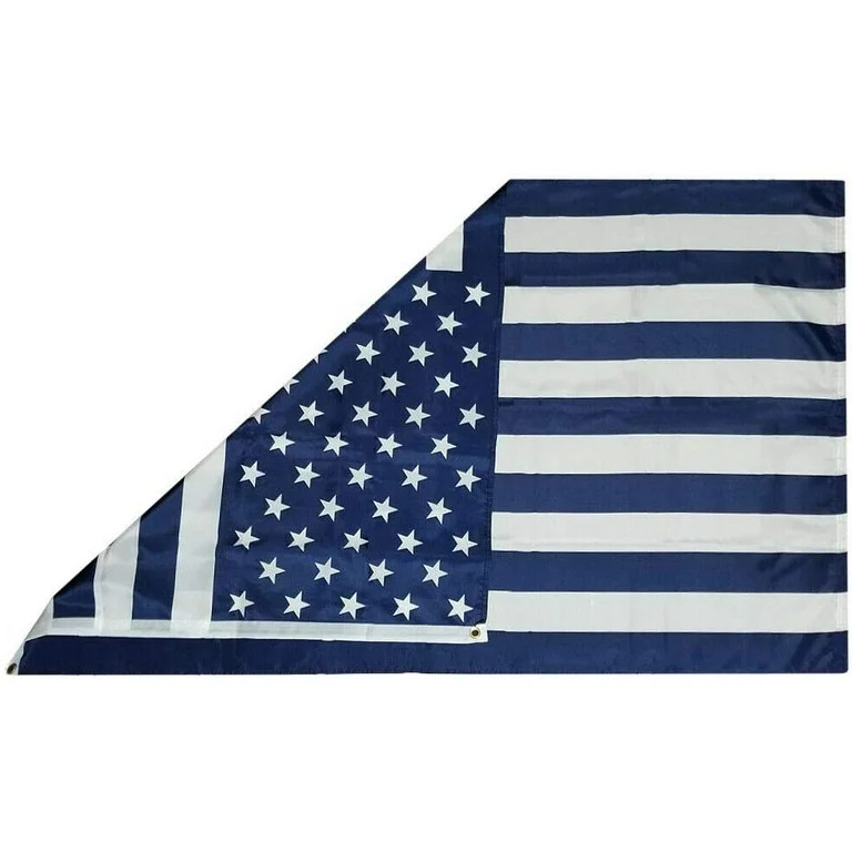3x5 Blue & White USA 50 Star American 100D Woven Poly Nylon 3'x5' Flag | Walmart (US)