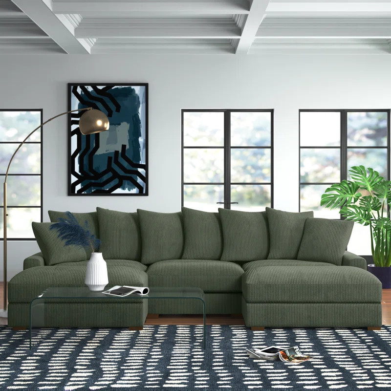 Ashira 5 - Piece Corduroy Sectional | Wayfair North America