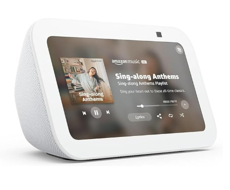 Amazon Echo Show 5 (newest model), Smart display with Alexa+ Early Access, 2x the bass and clearer sound, Glacier White 

 #LTKGiftGuide #LTKHoliday #LTKSaleAlert