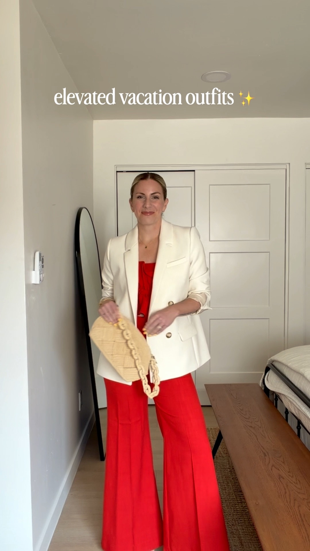 european summer nights ✨

sharing a few chic vacation outfit formulas lately — apparently every look now requires an oversized blazer

linked:
• sézane arina top
• sézane filiberto trousers
• sézane christie jacket
• zara polka dot dress
• sézane odette dress
• woven clutch + neutral heels

#LTKSeasonal #LTKootd #LTKTravel
