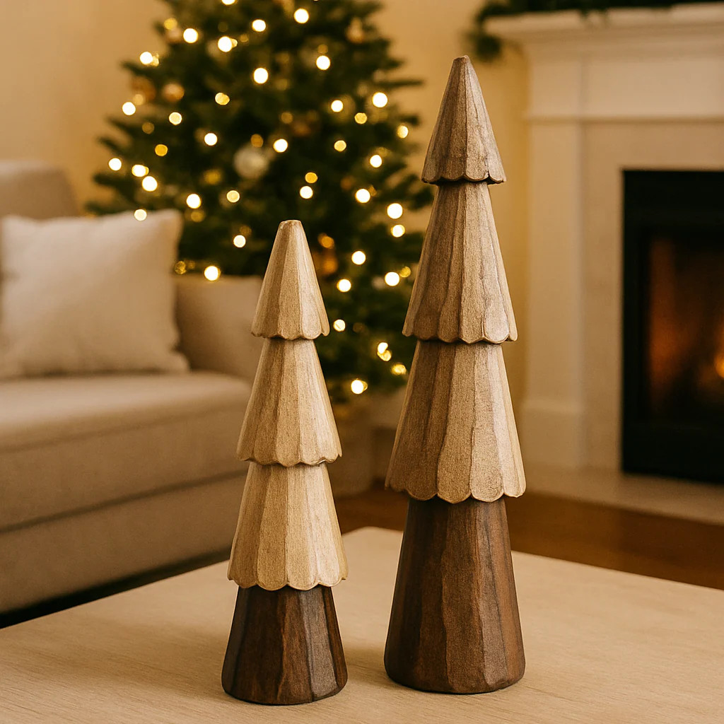 Carved Mango Wood Tree | Eco Chic Home