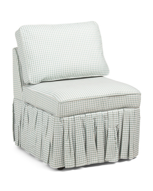 24.5x28 Ruffle Skirt Accent Chair | TJ Maxx