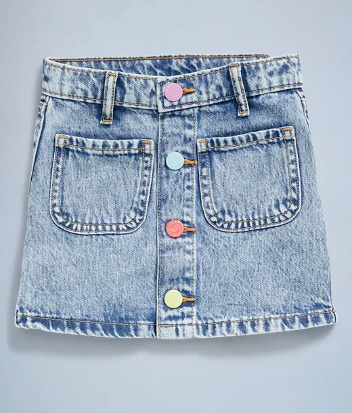 High waisted toddler girl jean skirt. So cute and perfect for spring and summer 💕

#LTKKids #LTKootd #LTKBaby