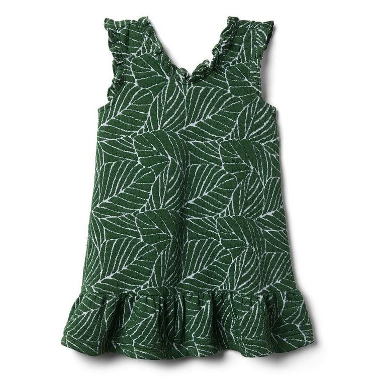 Leaf Ruffle Trim Dress | Janie and Jack