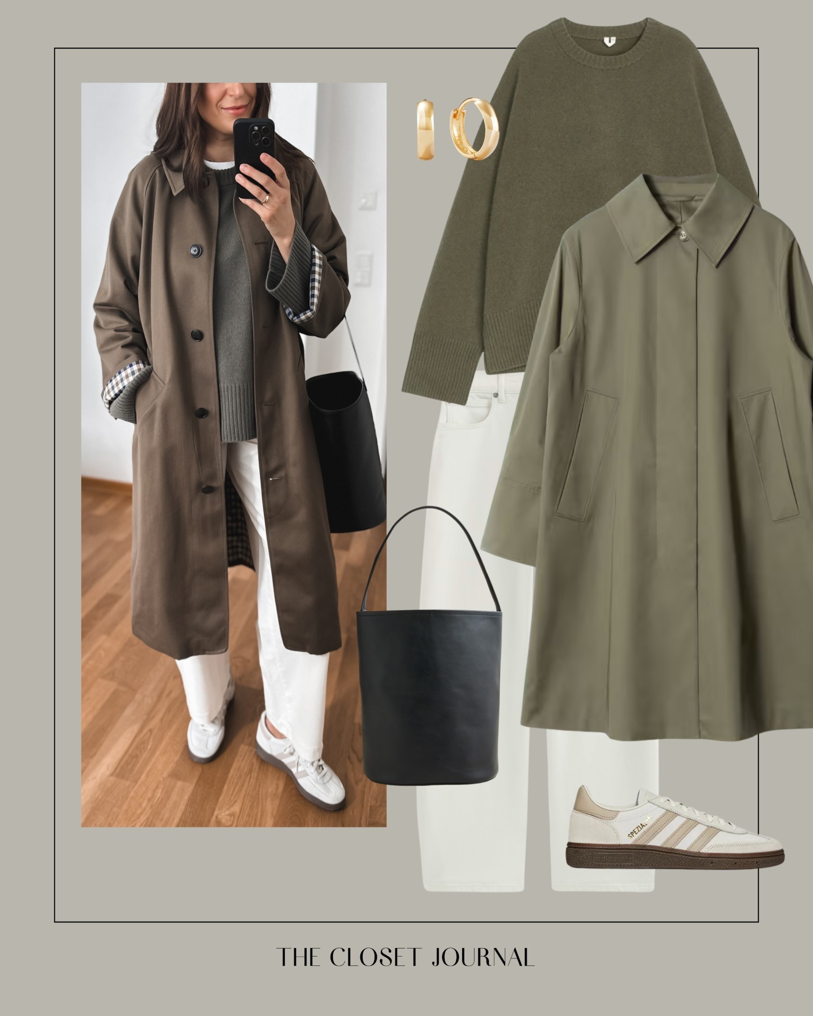 Khaki and cream 🍂
For sold-out items, I’ve linked some alternatives.