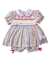 Colorful Crayons Smocked Bloomer Set | Smockingbird Kids