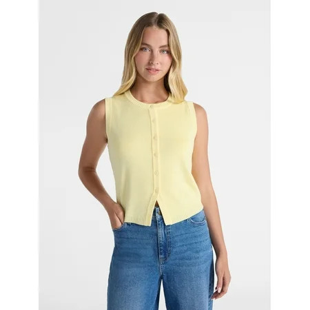No Boundaries Sweater Vest Midweight Women’s | Walmart (US)