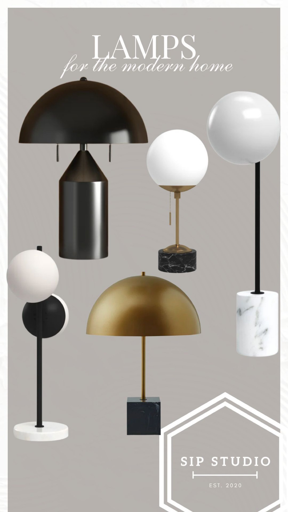 Lamps for the modern home curated by Sip Studio 

#LTKstyletip #LTKSeasonal #LTKhome