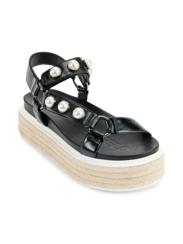 Patzi Embellished Leather Espadrille Sandals | Saks Fifth Avenue OFF 5TH