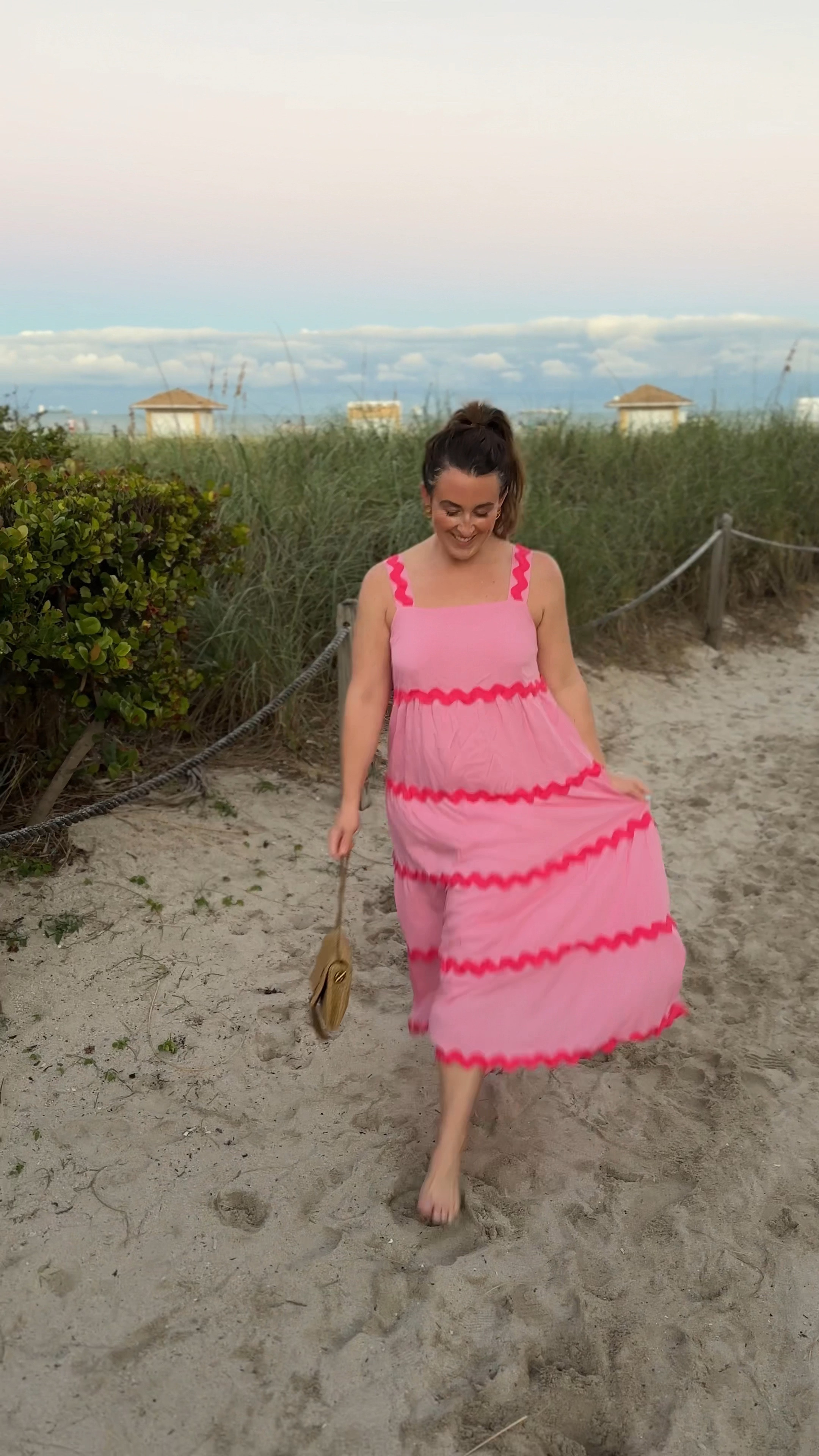 Ric Rac is EVERYWHERE right now! Took this little pink ric rac vacation dress to Miami last month. Not only is it such a fun color and pattern, but it’s super comfortable for just throwing on for a laid back vacation dinner.

Wearing M - runs pretty true to size (if anything, a little loose) and I normally wear a 6/8.



#vacationstyle #vacationdress #miami #miamioutfits #beachvacationoutfits #ricrac #pinkdress #size8fashion #styleover30

Pink ric rac dress, ric rac trend, spring style trends, vacation outfits, vacation style over 30, vacation dresses, what I wore in Miami, confete

#LTKSeasonal #LTKVideo #LTKtravel
