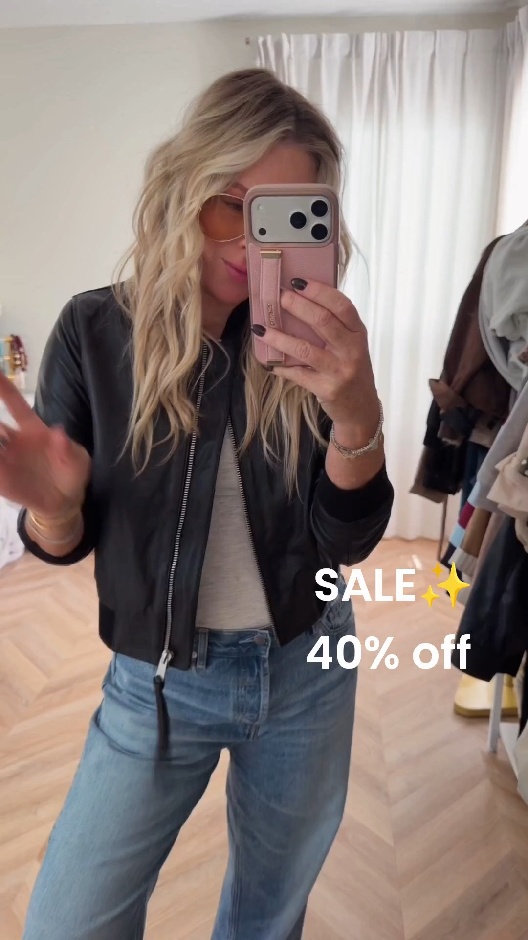 40% off size up one! ✨

Jeans. Denim. Leather jacket. Fall style. Fall outfit.

#LTKSeasonal #LTKSaleAlert #LTKootd