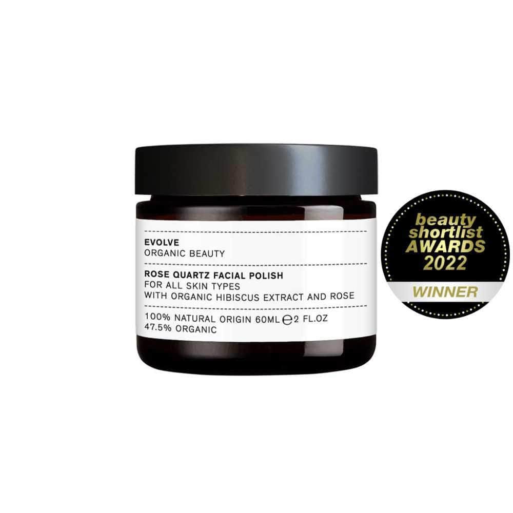 Organic Face Scrub | Evolve Organic Beauty Rose Quartz Facial Polish | Evolve Beauty