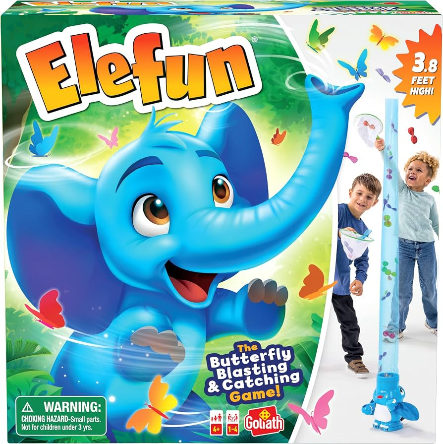 Goliath Elefun | Butterfly Blasting & Catching Game for Kids | 1-4 Players, Ages 4+ | Amazon (US)