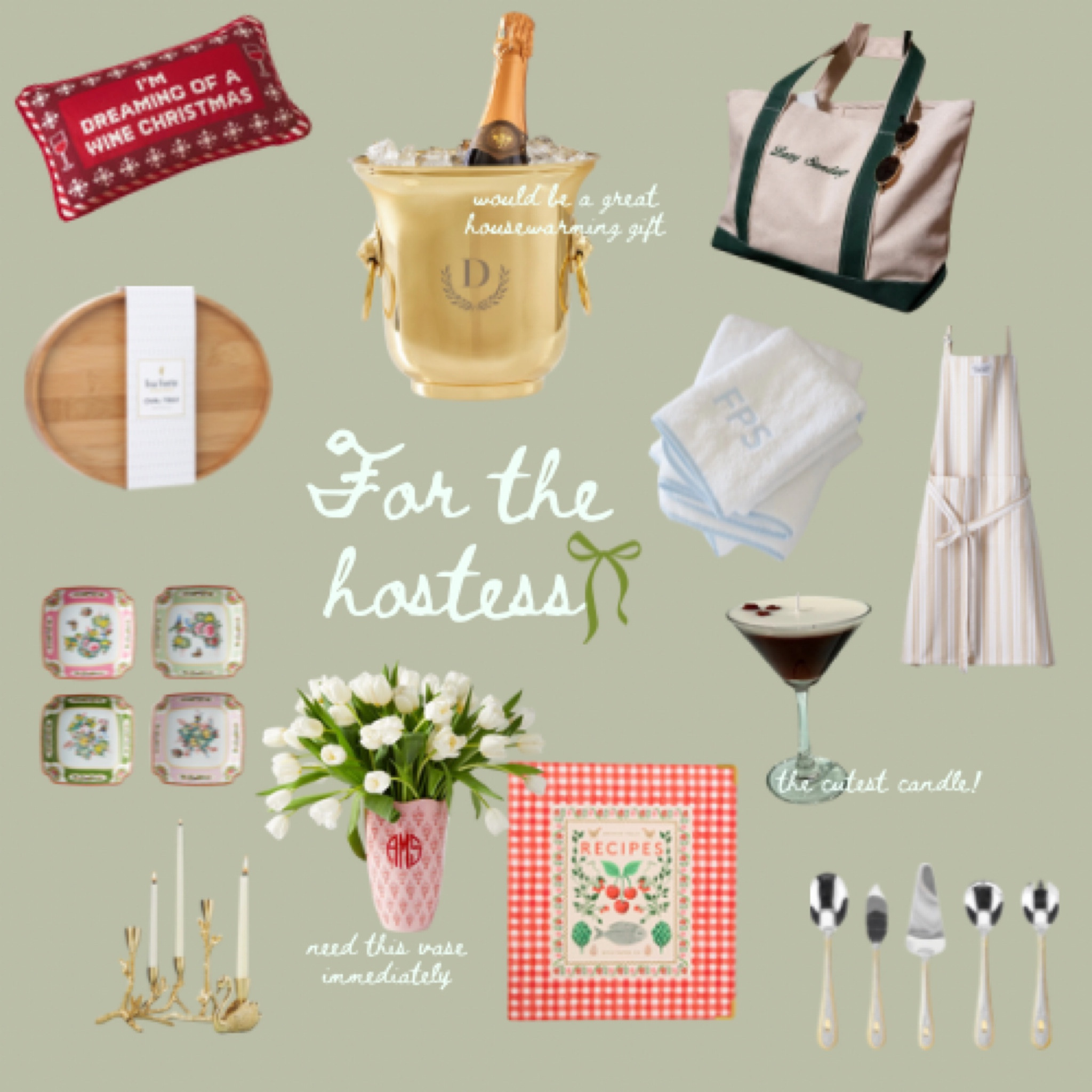 For the hostess 🍸🧺

*linked similar items for canvas tote and serving tray* 

 #LTKHoliday #LTKGiftGuide