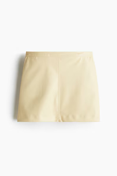 H & M - A-Line Mini Skirt - Yellow | H&M (US + CA)