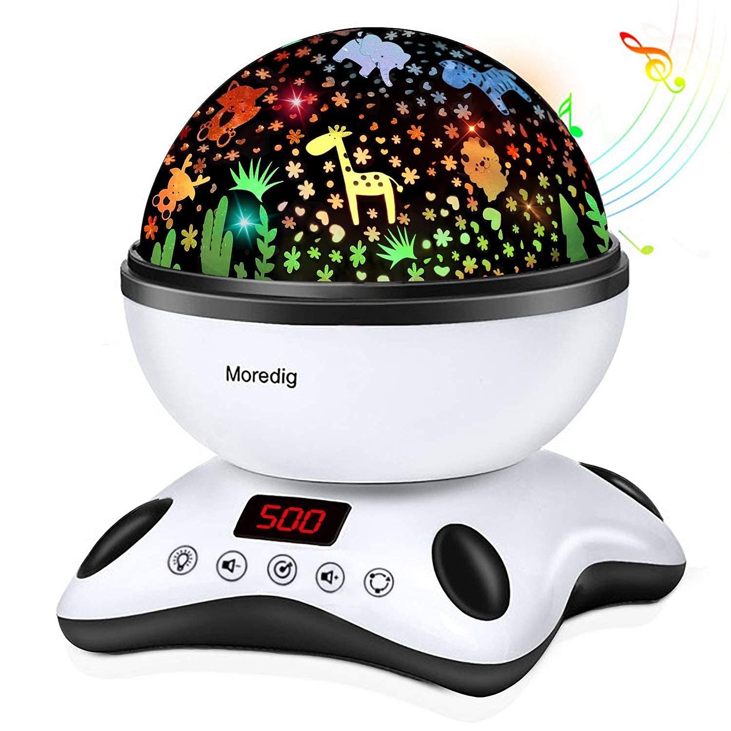 Moredig Night Light Projector, Baby Night Light for Kids with Remote and Timer, 360 Degree Rotati... | Amazon (US)