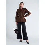 Scoop Women's and Women's Plus Denim Peplum Jacket, Sizes XS-4X | Walmart (US)