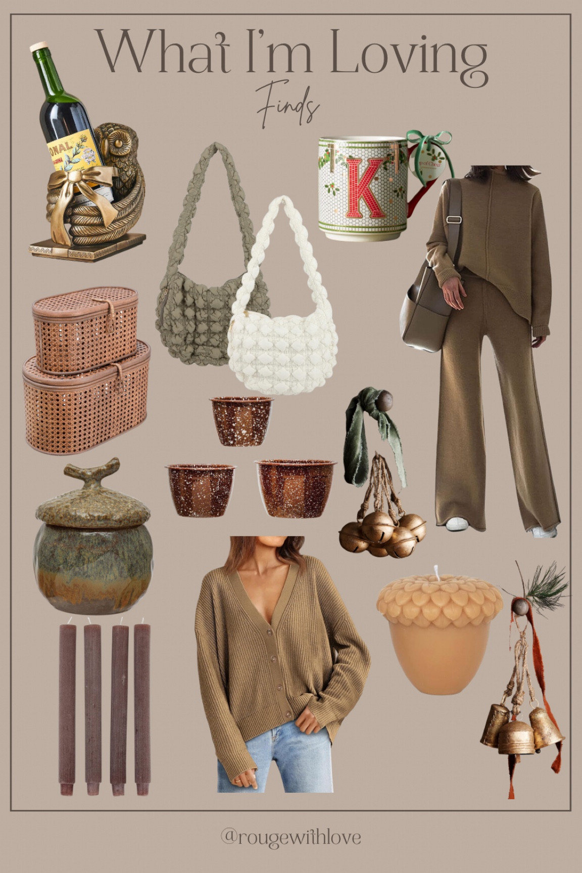 Fall finds
Christmas
Acorn candle
Candlesticks
Sweater set
Free people look
Christmas bells
Rattan 
Wine bottle holder
Brown decor
Fall decor
Amazon
Anthropologie 


#LTKHoliday #LTKfindsunder50 #LTKSeasonal