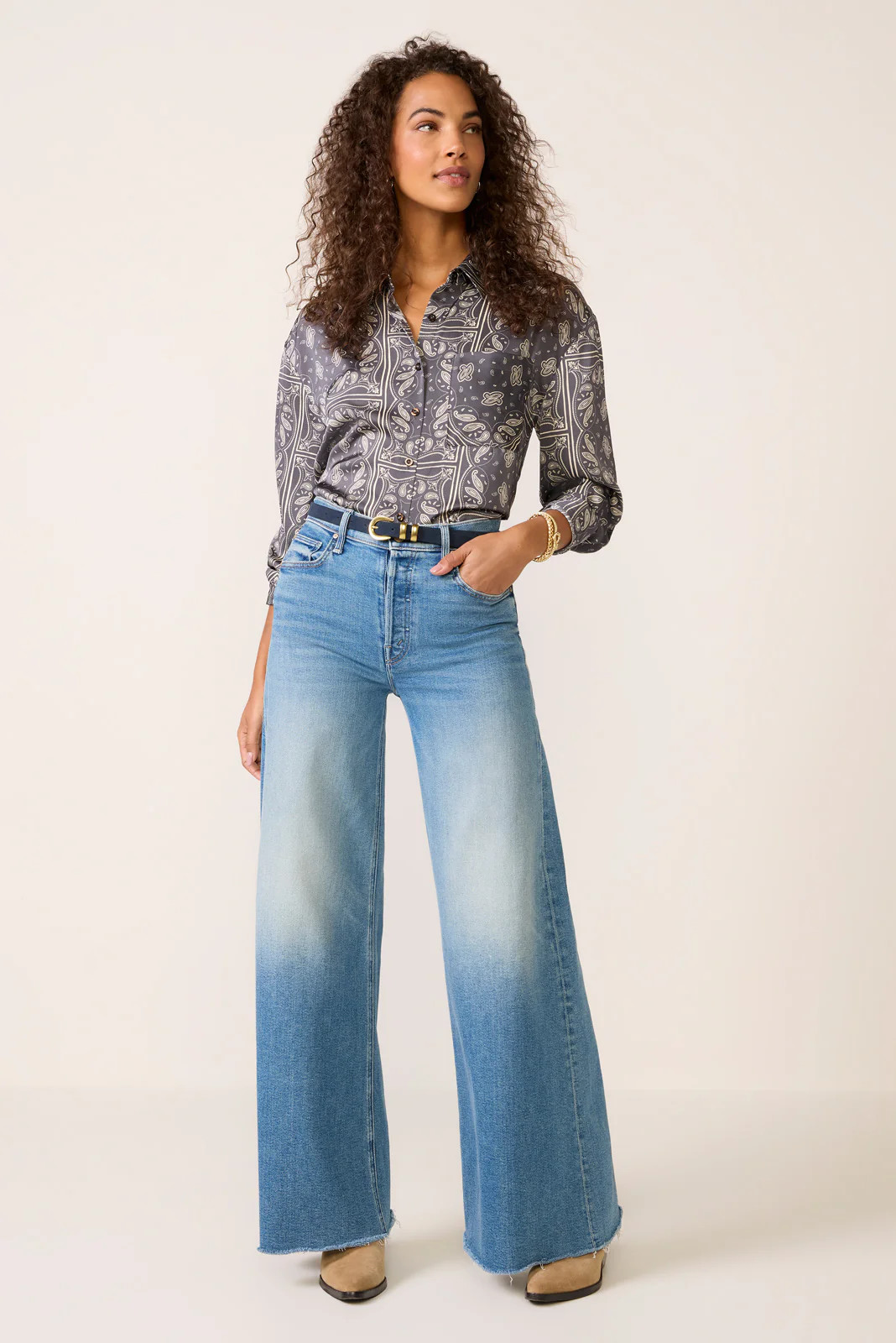 Nicky Satin Shirt | Evereve