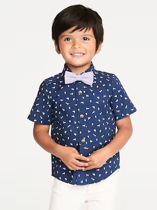 Built-In Flex Bunny Shirt & Bow-Tie Set for Toddler Boys | Old Navy US