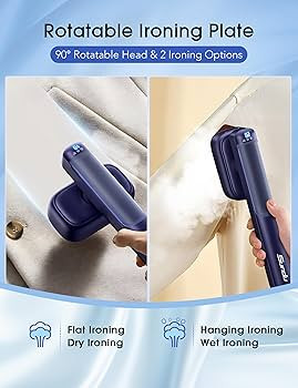 Vaporizador de viaje de 110 a 240 V para ropa, vaporizador portátil de 1200 W y plancha 2 en 1, ... | Amazon (US)