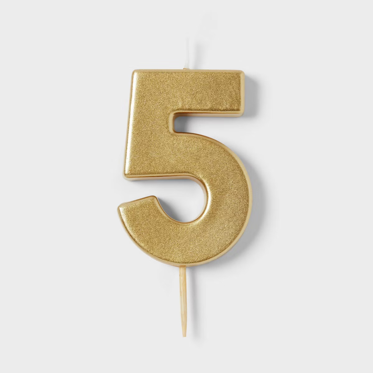 Number 5 Gold Candle - Spritz™ | Target