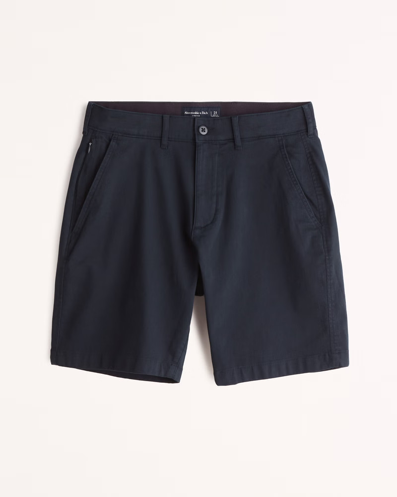 9 Inch Modern Plainfront Short | Abercrombie & Fitch (US)