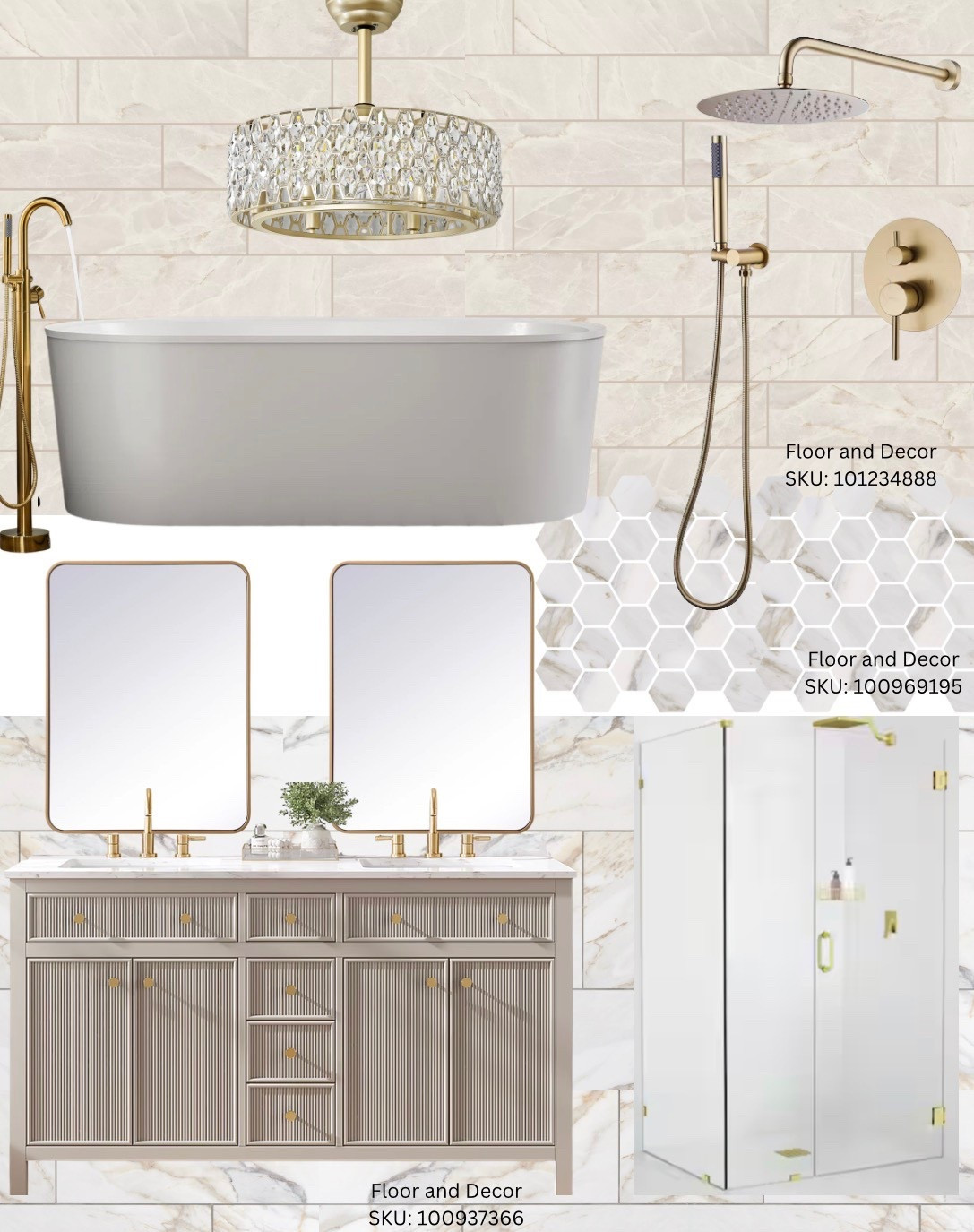 Affordable Primary bath remodel ideas 