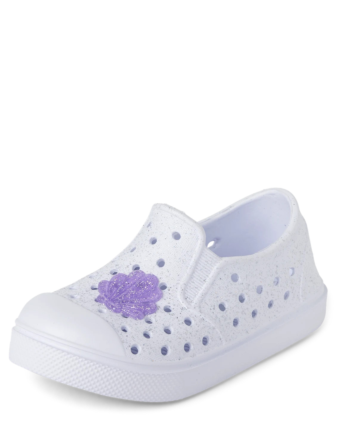 Toddler Girls Iridescent Coastal Perforated Water Sneakers - white | The Children's Place